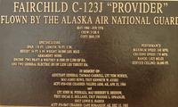 2002052301701 C-123J Memorial Plaque